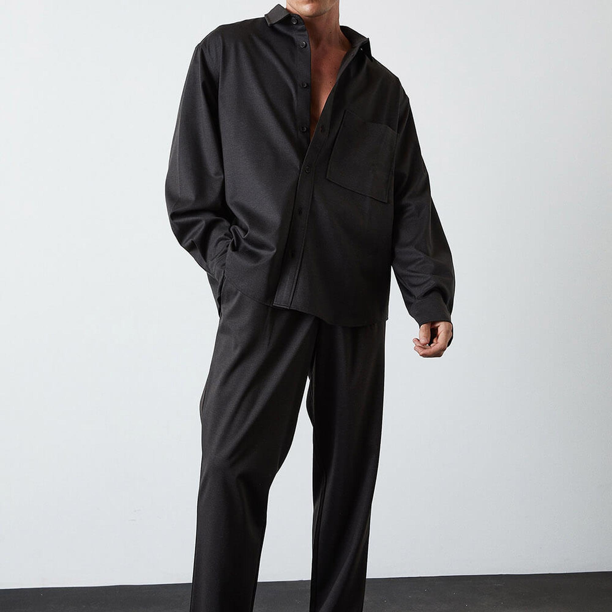 Oversize Cepli Gömlek