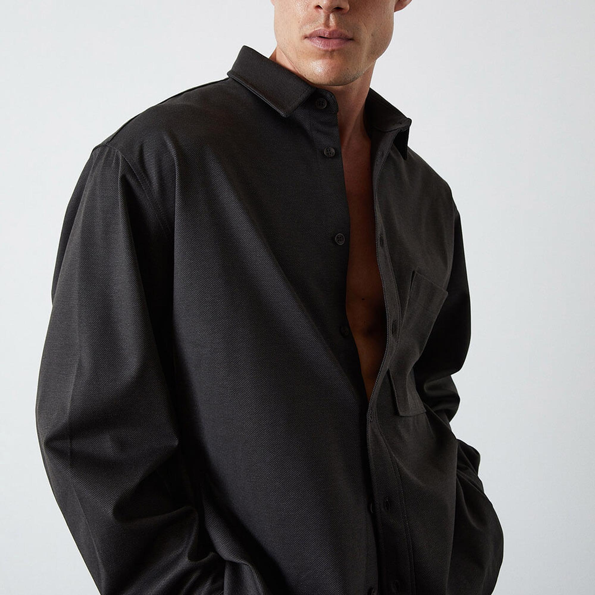 Oversize Cepli Gömlek