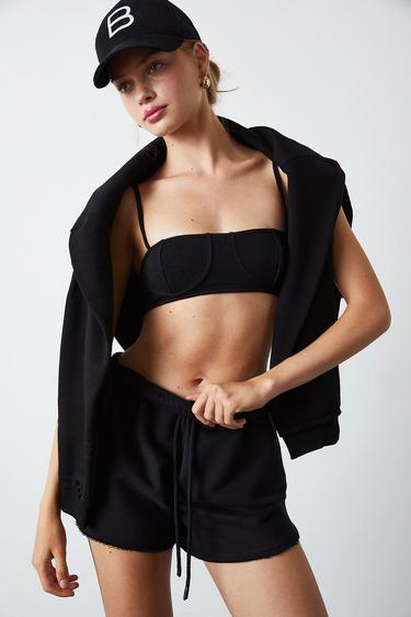  Pis Dikişli Mini Şort