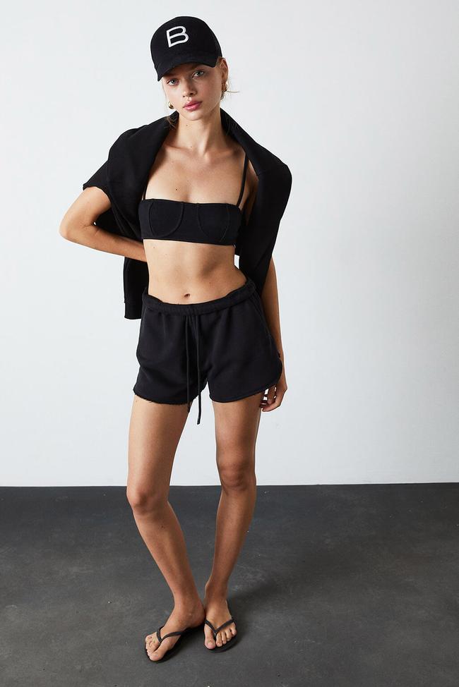  Pis Dikişli Mini Şort