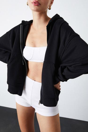  Fermuarlı Hoodie