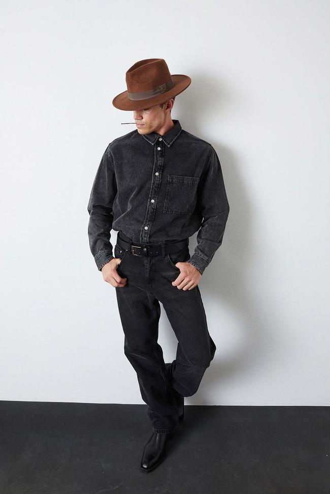  Oversize Cepli Denim Gömlek