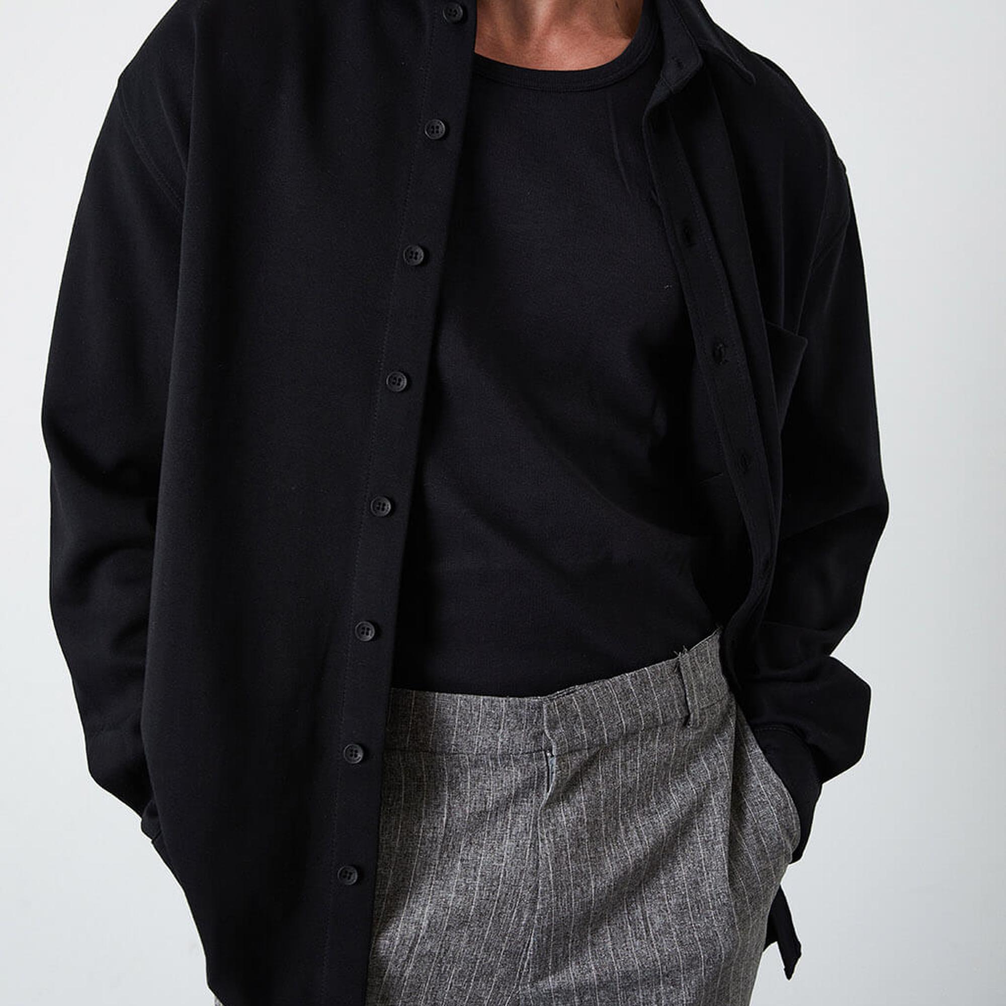 Örme Oversize Gömlek