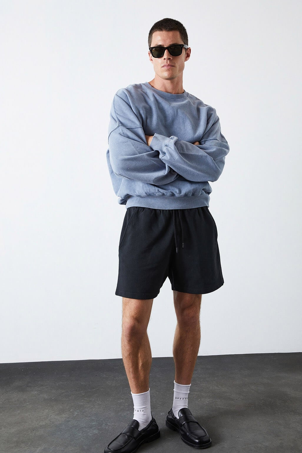  Yıkamalı Basic Sweatshirt