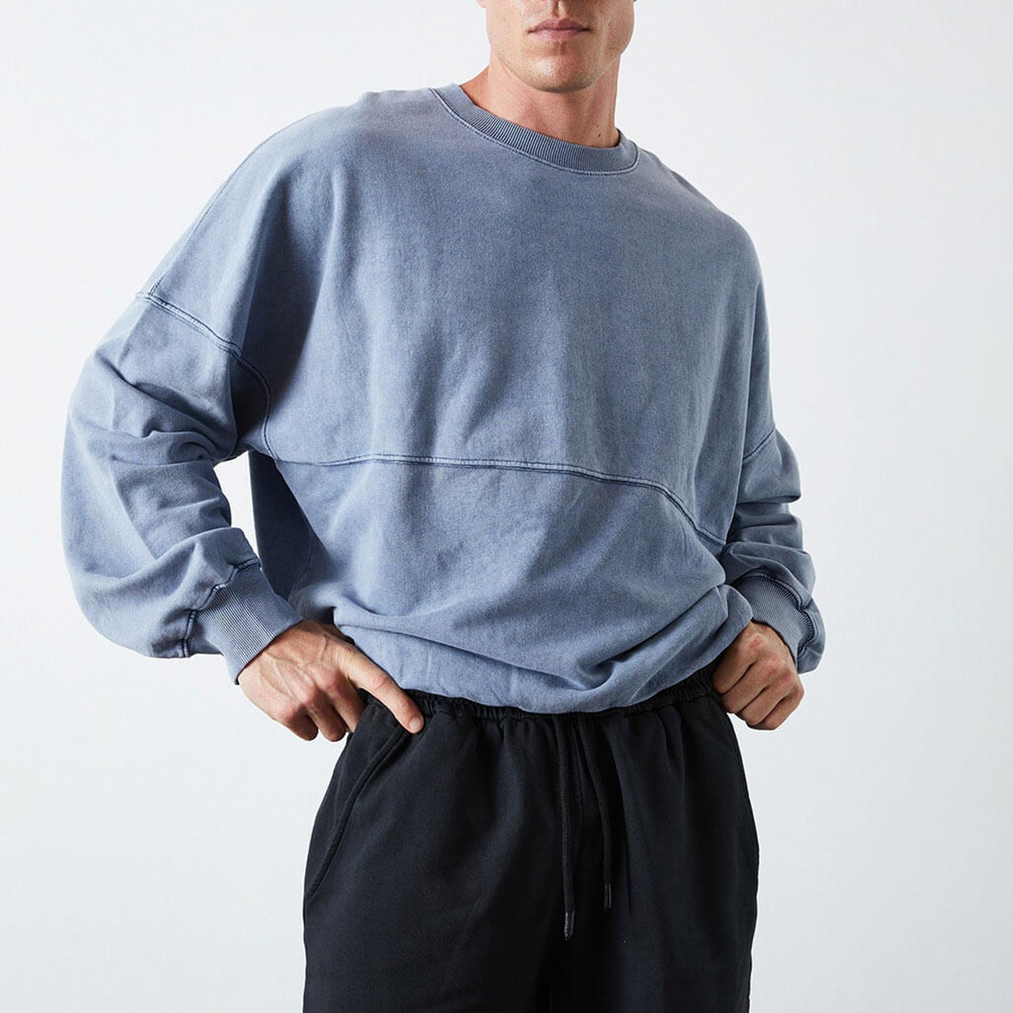 Yıkamalı Basic Sweatshirt