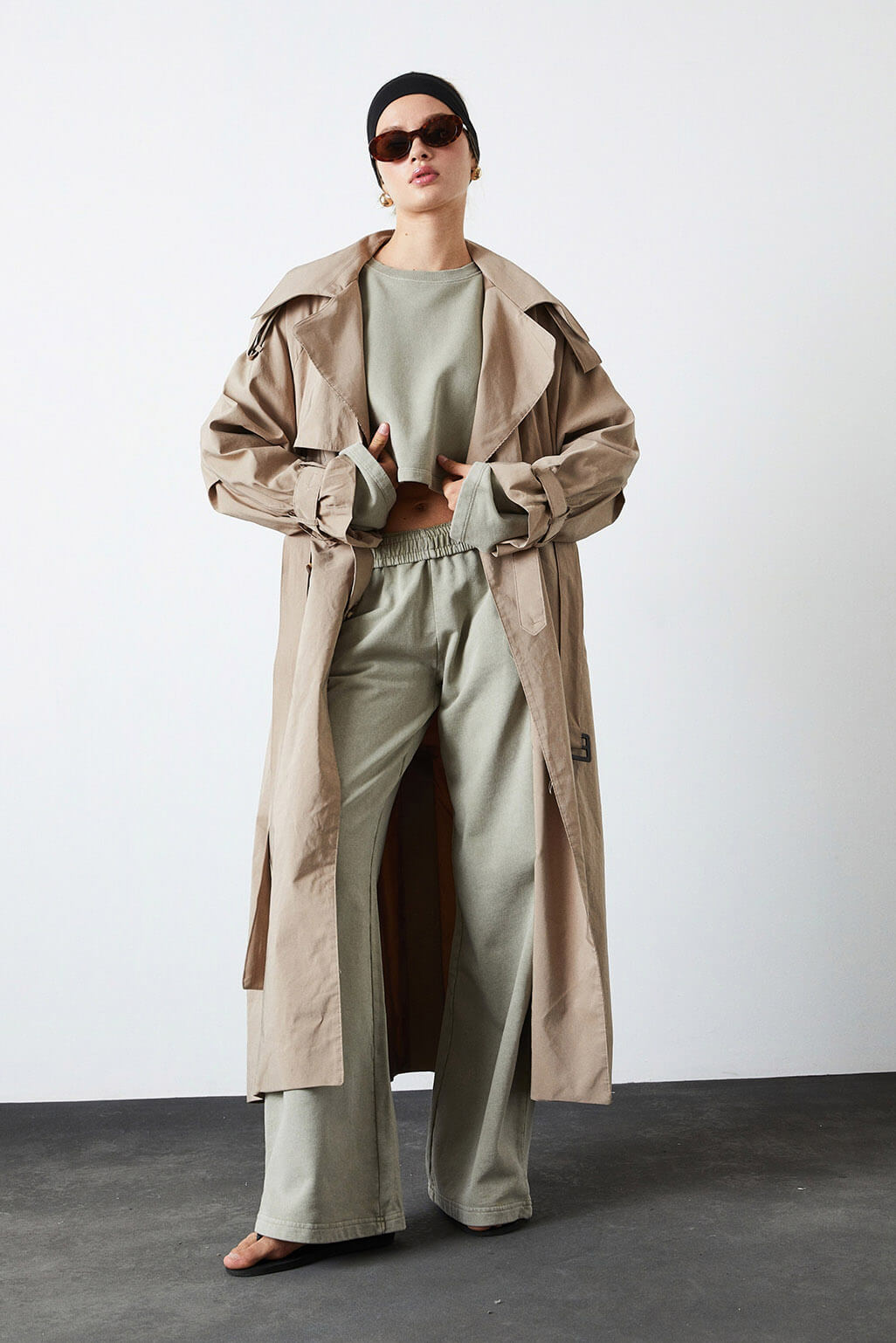  Yıkamalı Palazzo Jogging Pantolon