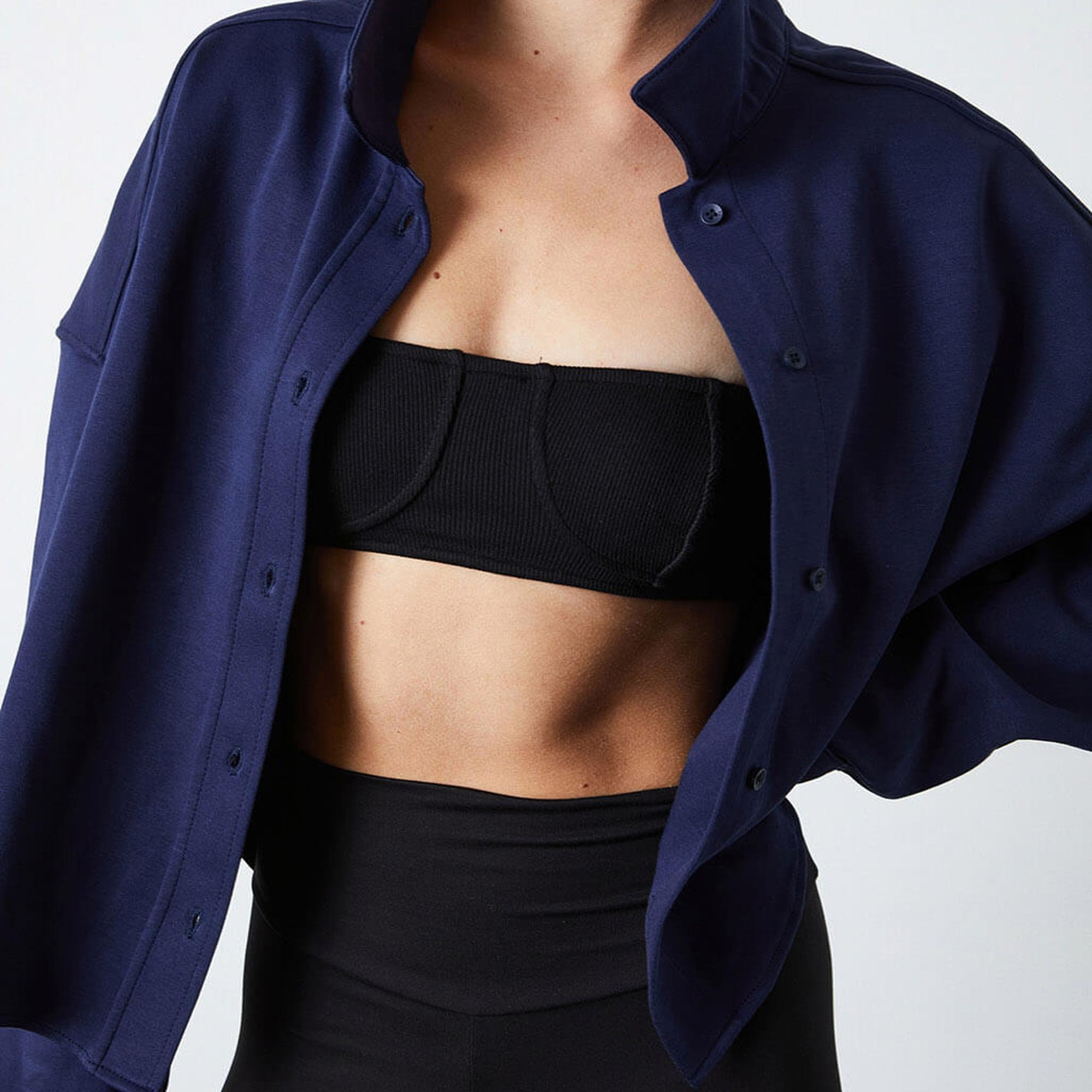 Örme Oversize Gömlek