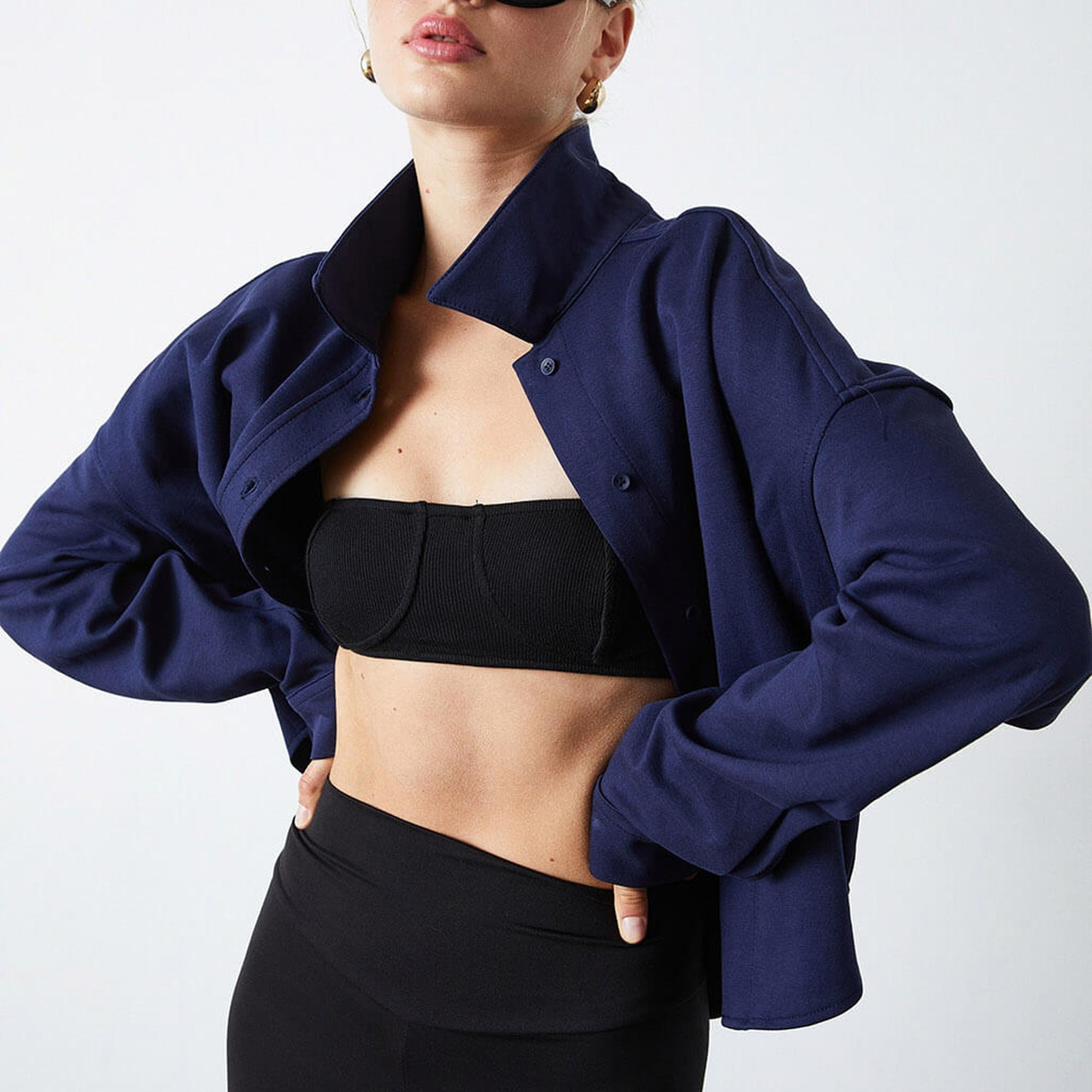 Örme Oversize Gömlek