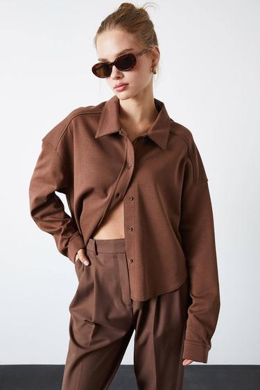  Örme Oversize Gömlek