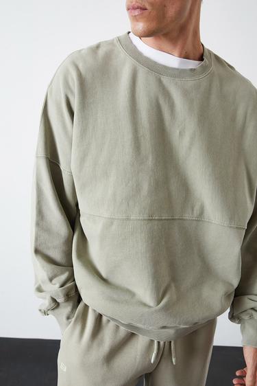  Yıkamalı Basic Sweatshirt