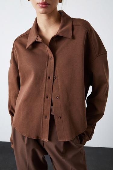  Örme Oversize Gömlek