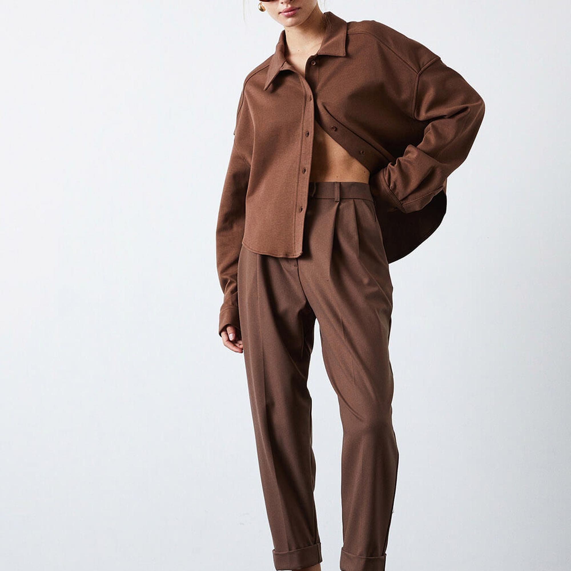 Örme Oversize Gömlek