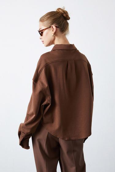  Örme Oversize Gömlek