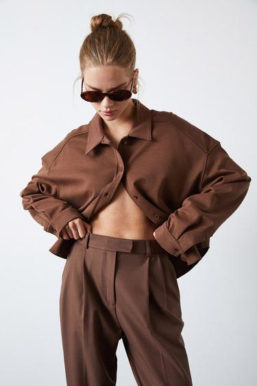  Örme Oversize Gömlek
