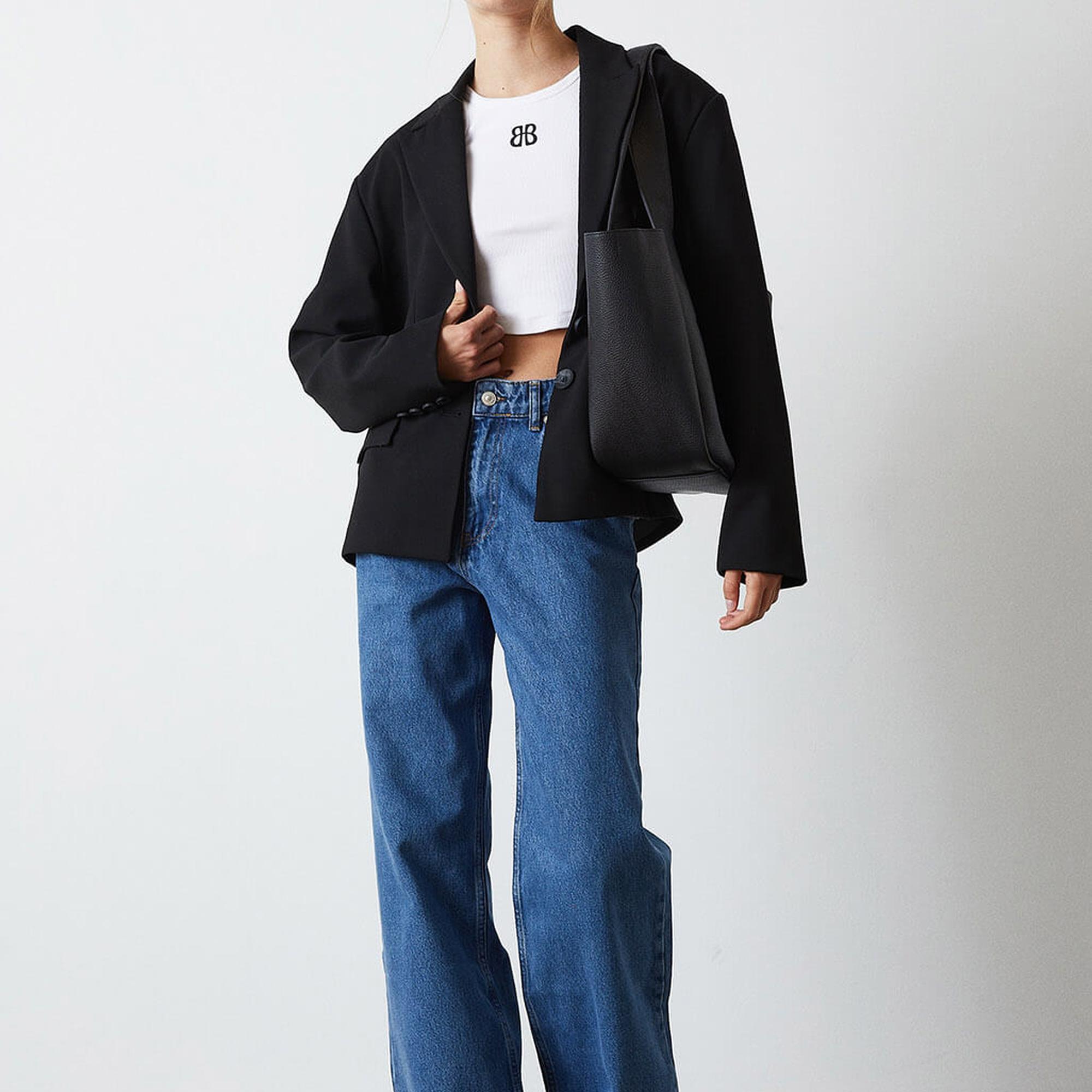 Çift Düğmeli Kısa Ceket