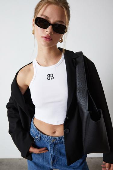  Çift Düğmeli Kısa Ceket