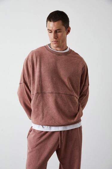  Yıkamalı Basic Sweatshirt