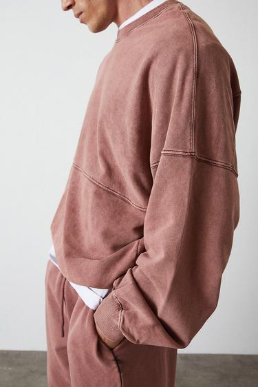  Yıkamalı Basic Sweatshirt