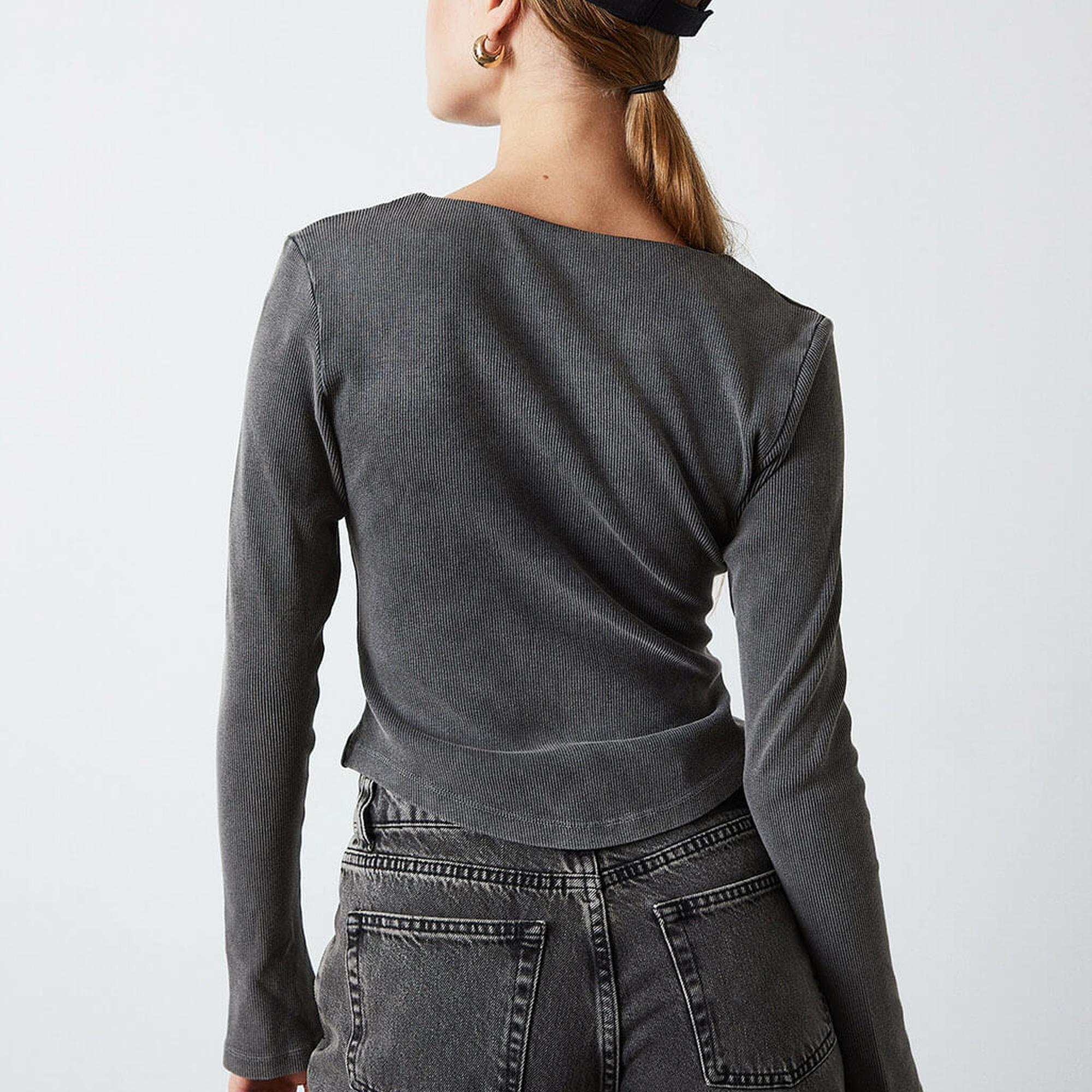 Yıkamalı Fermuarlı Hırka