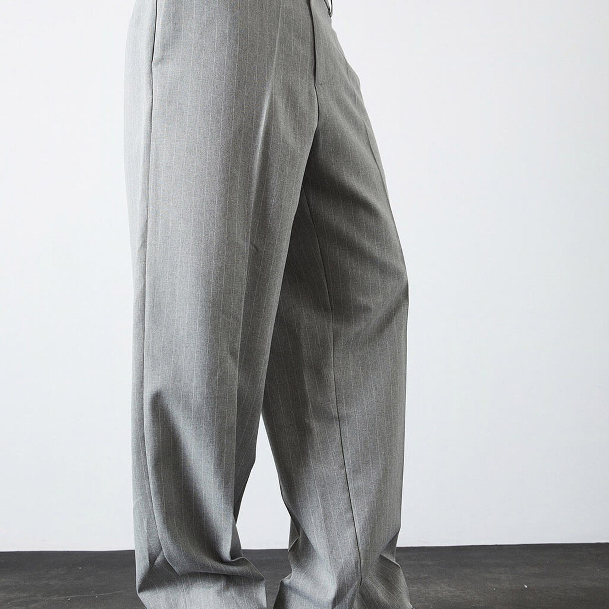 Çizgili Boru Paça Pantolon