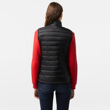  Guess Puffer Vest Iridescent Nylon 40 Kadın Siyah Yelek