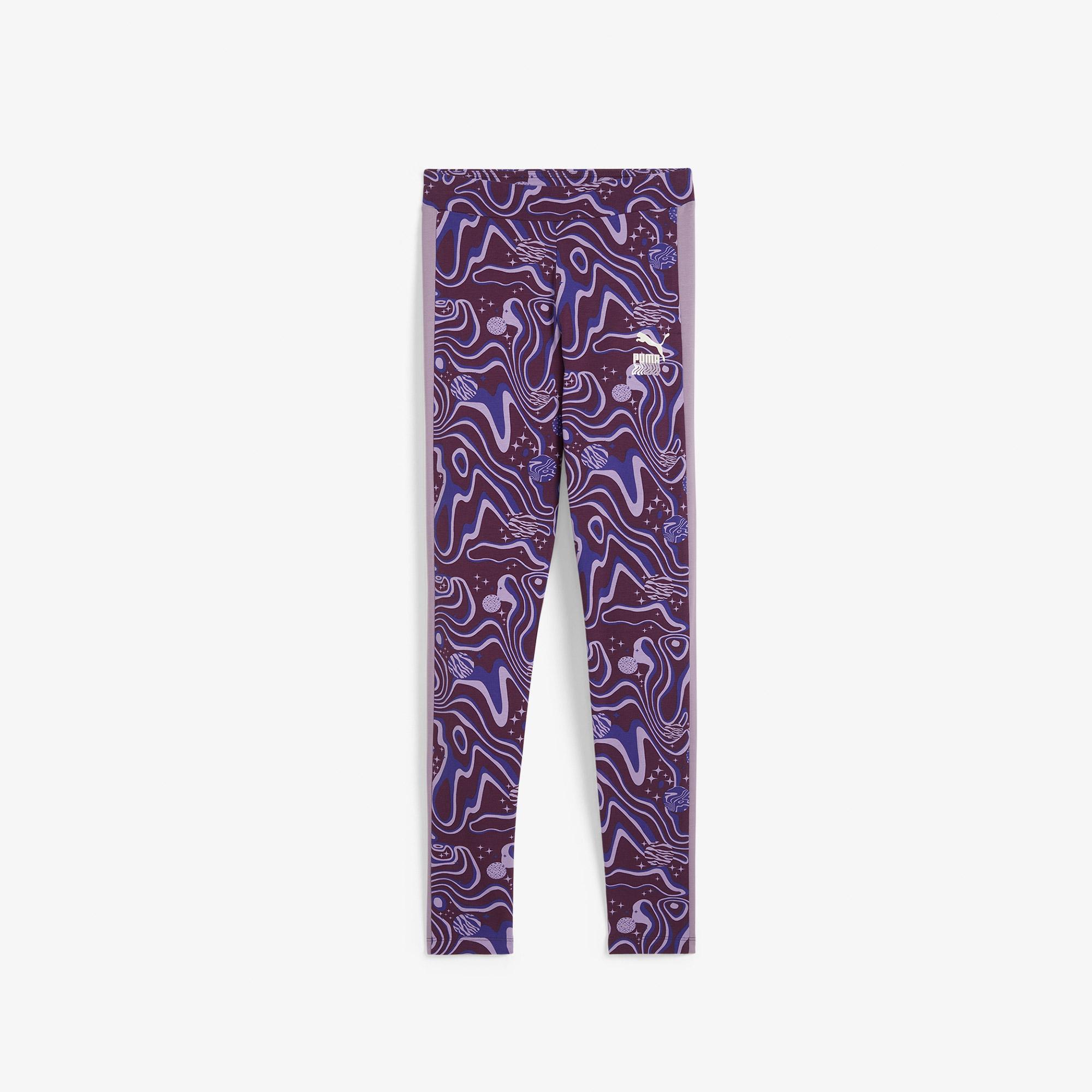 Puma Lava Land Leggings Çocuk Mor Tayt