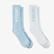 UNITED4 Unisex Mavi/Beyaz 2'li Çorap