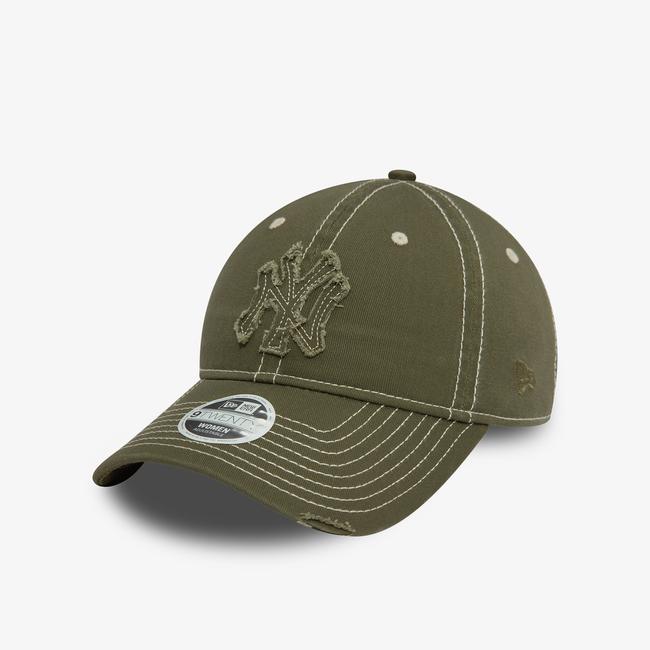  New Era Distressed 9Twenty Neyyan Nov Unisex Yeşil Şapka