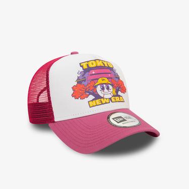  New Era Graphic Print Trucker Newera Mha Unisex Pembe Şapka