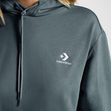  Converse Go-To Unisex Kapüşonlu Yeşil Hoodie