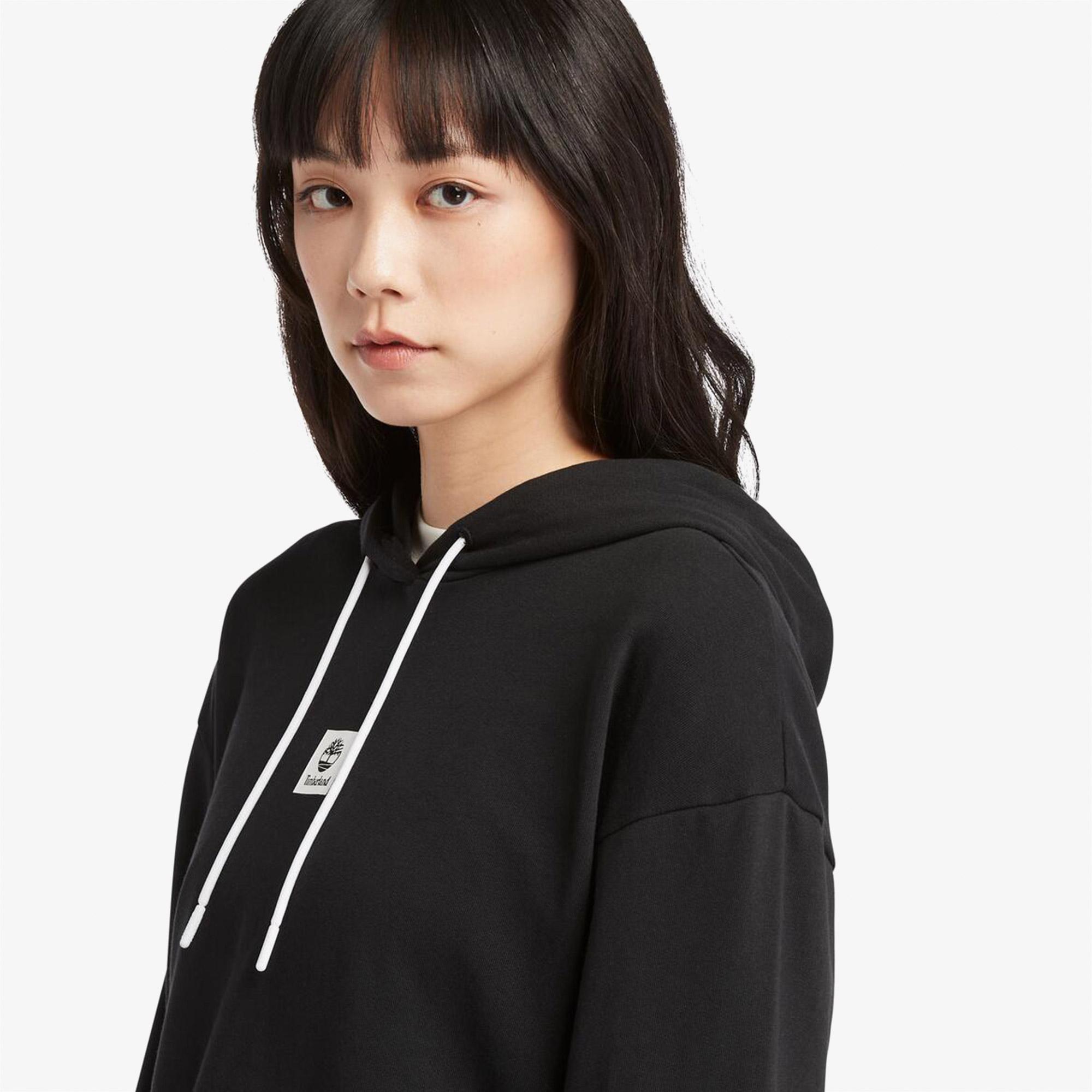 Timberland Kadın Loopback Siyah Kapüşonlu Üst