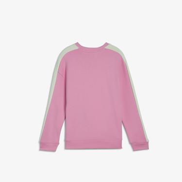  Puma T7 Crew Tr Çocuk Pembe Sweatshirt