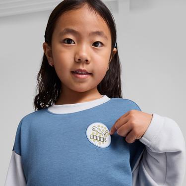  Puma Classıcs Fc Crew Çocuk Mavi Sweatshirt