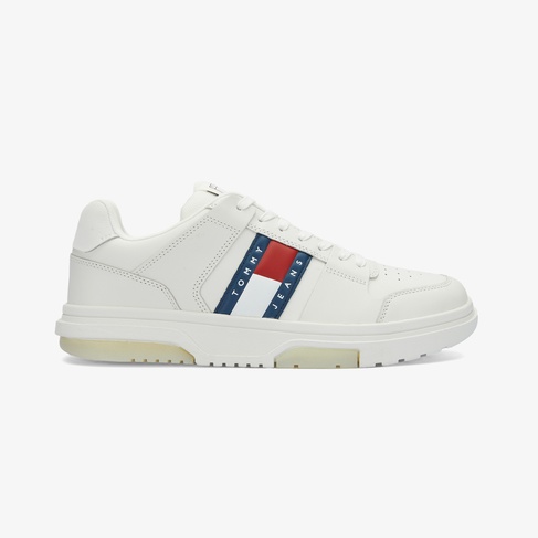  Tommy Jeans The Brooklyn Leather Erkek Beyaz Spor Ayakkabı