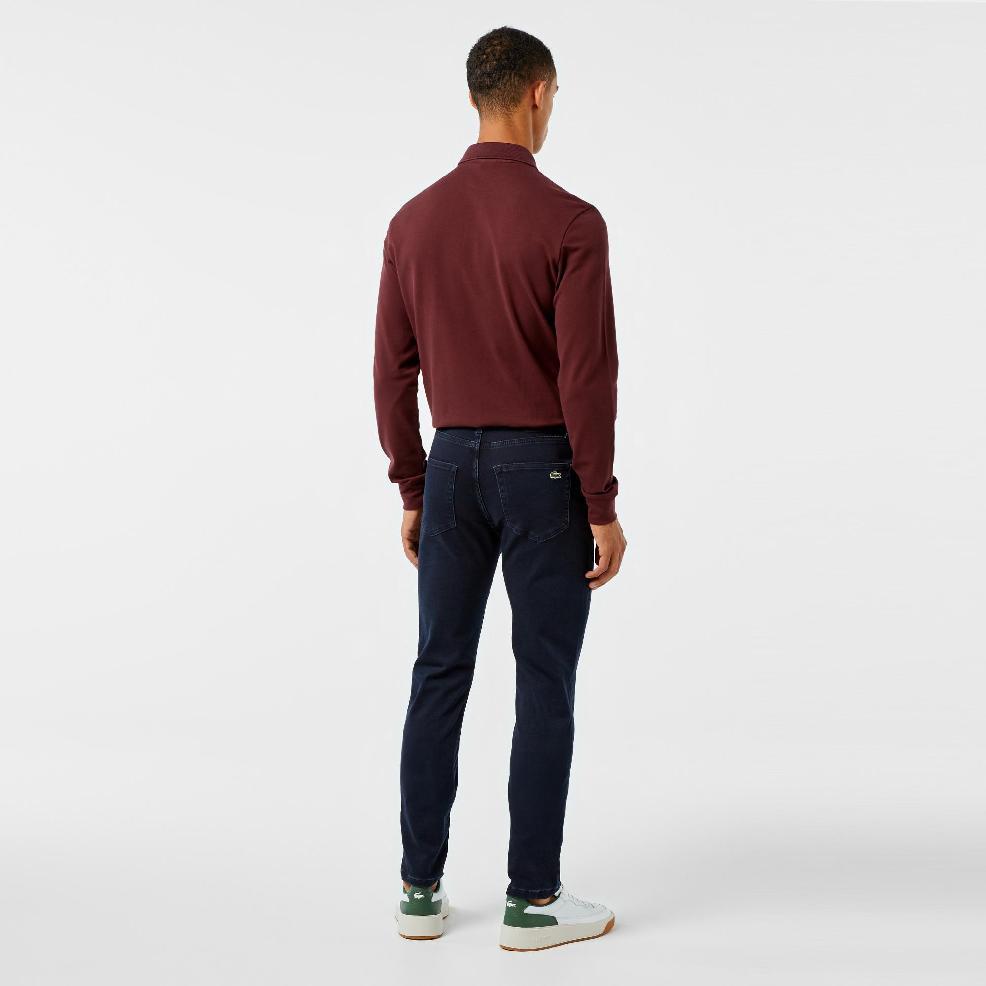 Lacoste Erkek Slim Fit Lacivert Jean Pantolon