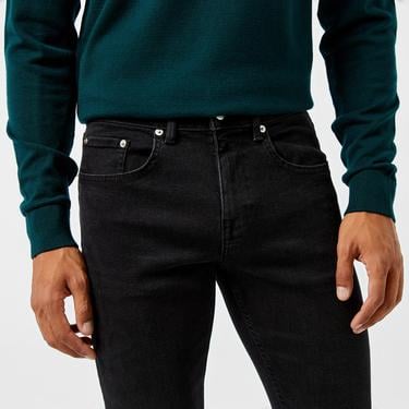  Lacoste Erkek Slim Fit Siyah Jean Pantolon