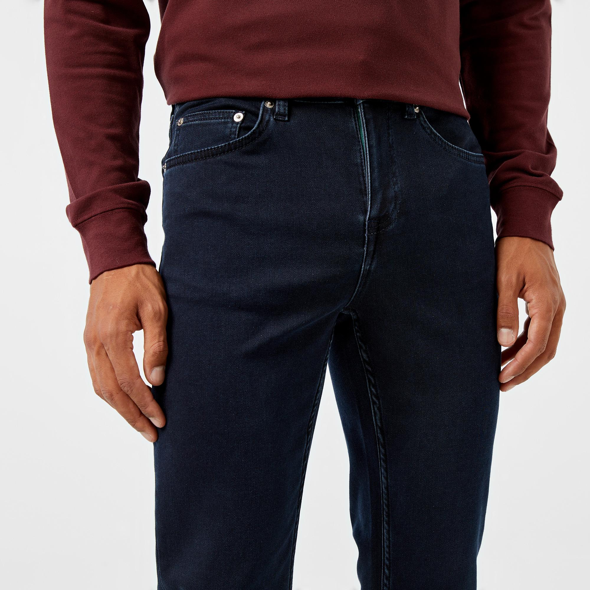 Lacoste Erkek Slim Fit Lacivert Jean Pantolon