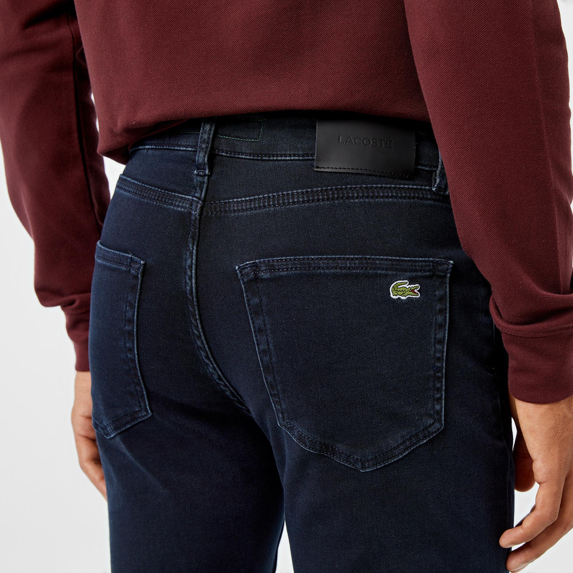 Lacoste Erkek Slim Fit Lacivert Jean Pantolon