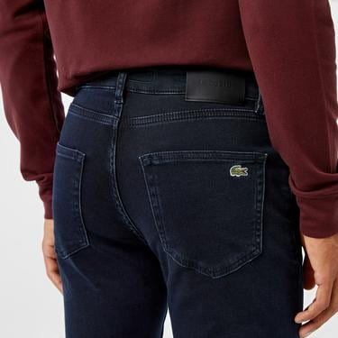  Lacoste Erkek Slim Fit Lacivert Jean Pantolon