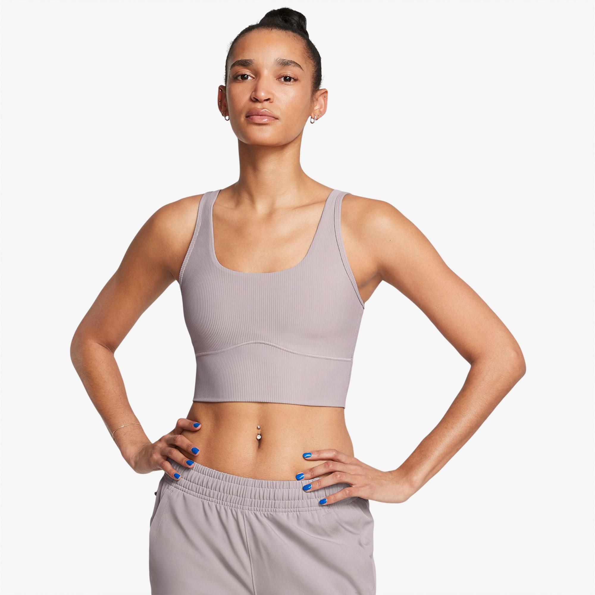 Under Armour Meridian Rib Crop Tank Kadın Gri Atlet