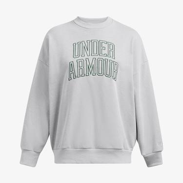  Under Armour icon Hwt Terry Os Crew Kadın Gri Sweatshirt
