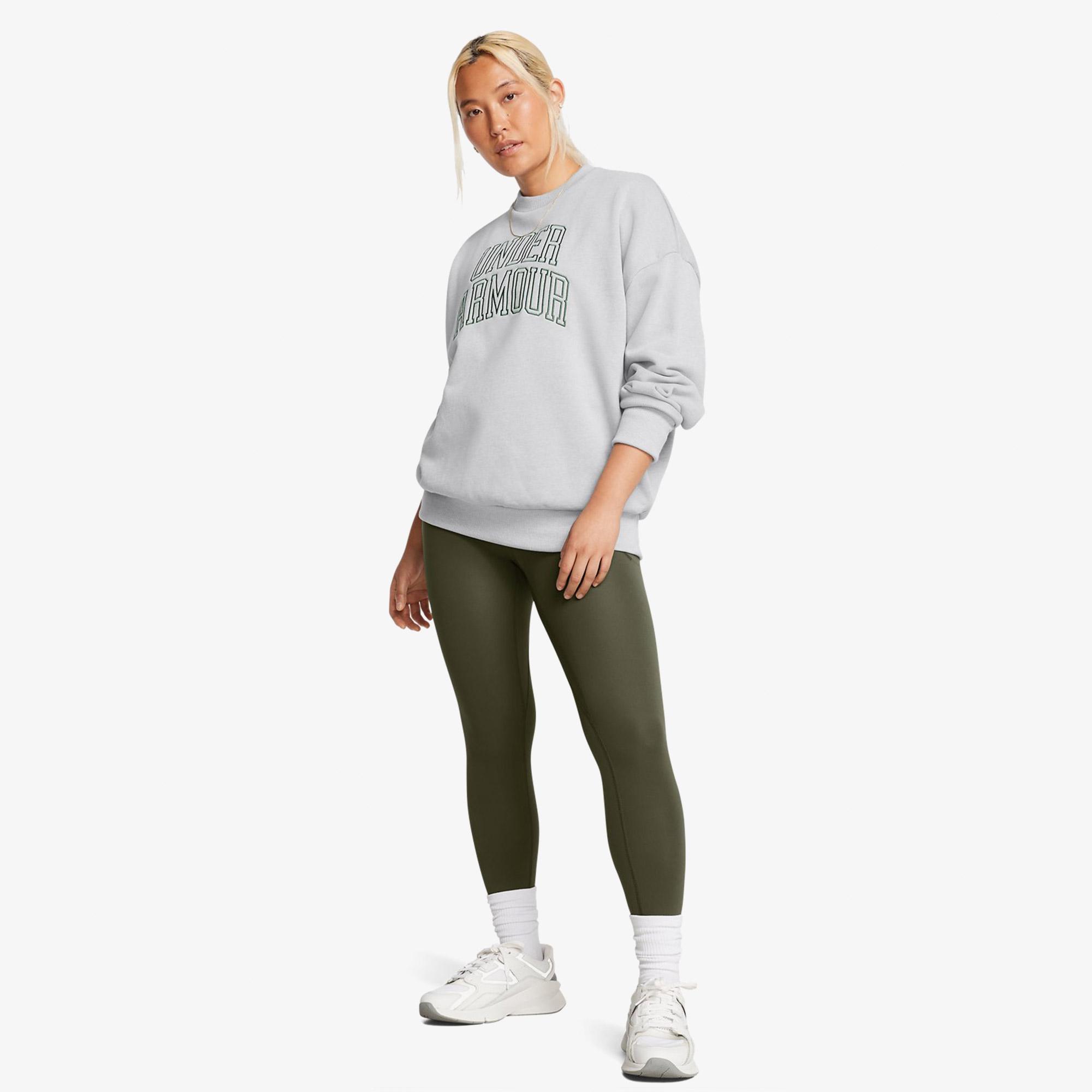 Under Armour icon Hwt Terry Os Crew Kadın Gri Sweatshirt