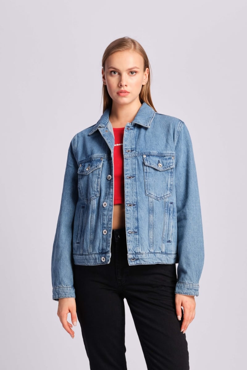  Mavi Kadın Kot Ceket
