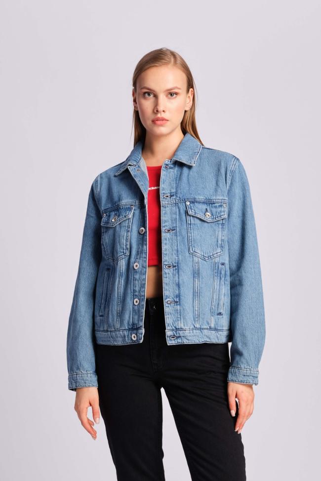  Mavi Kadın Kot Ceket