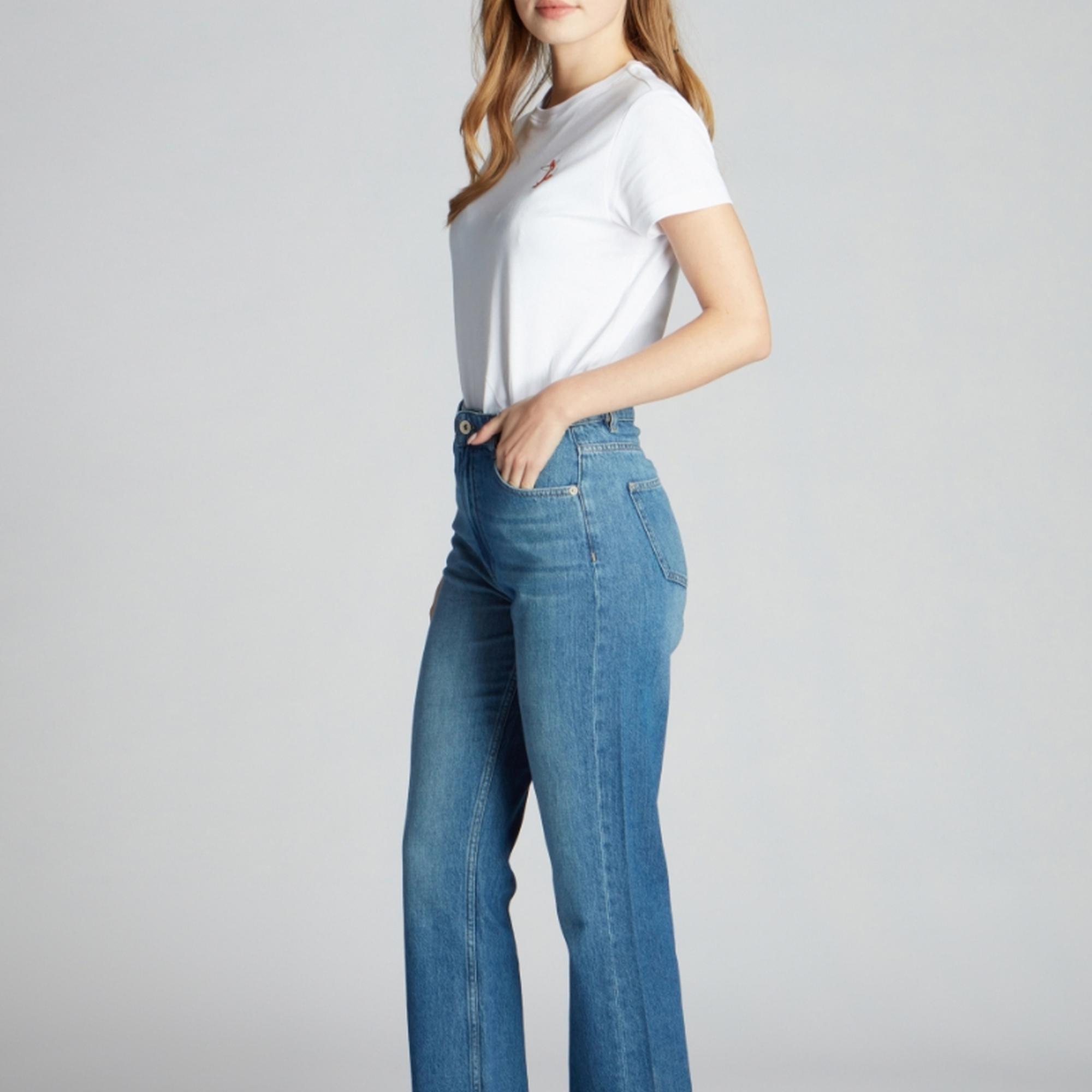 Lacivert Kadın Kot Pantolon