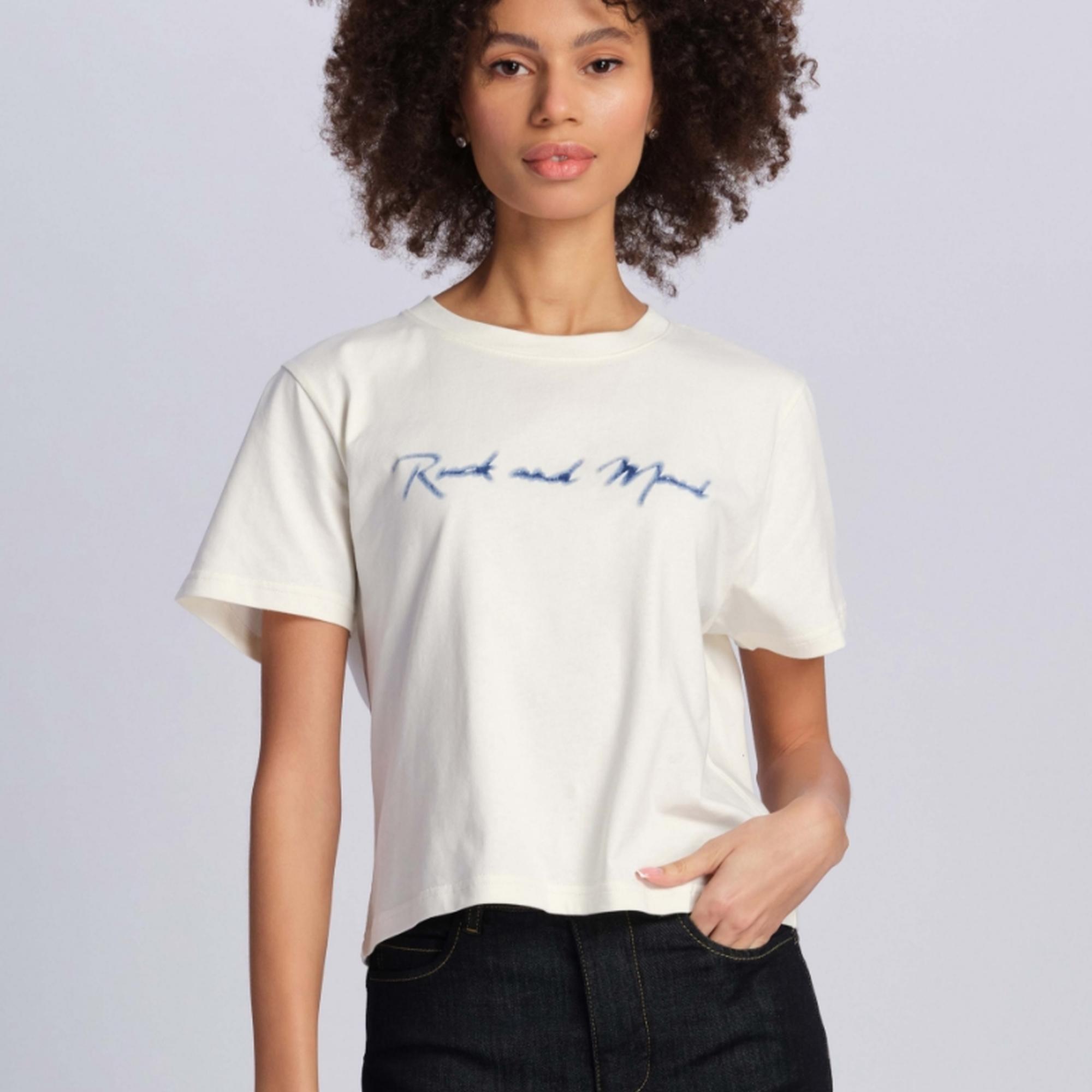 Ekru Kadın Tişört