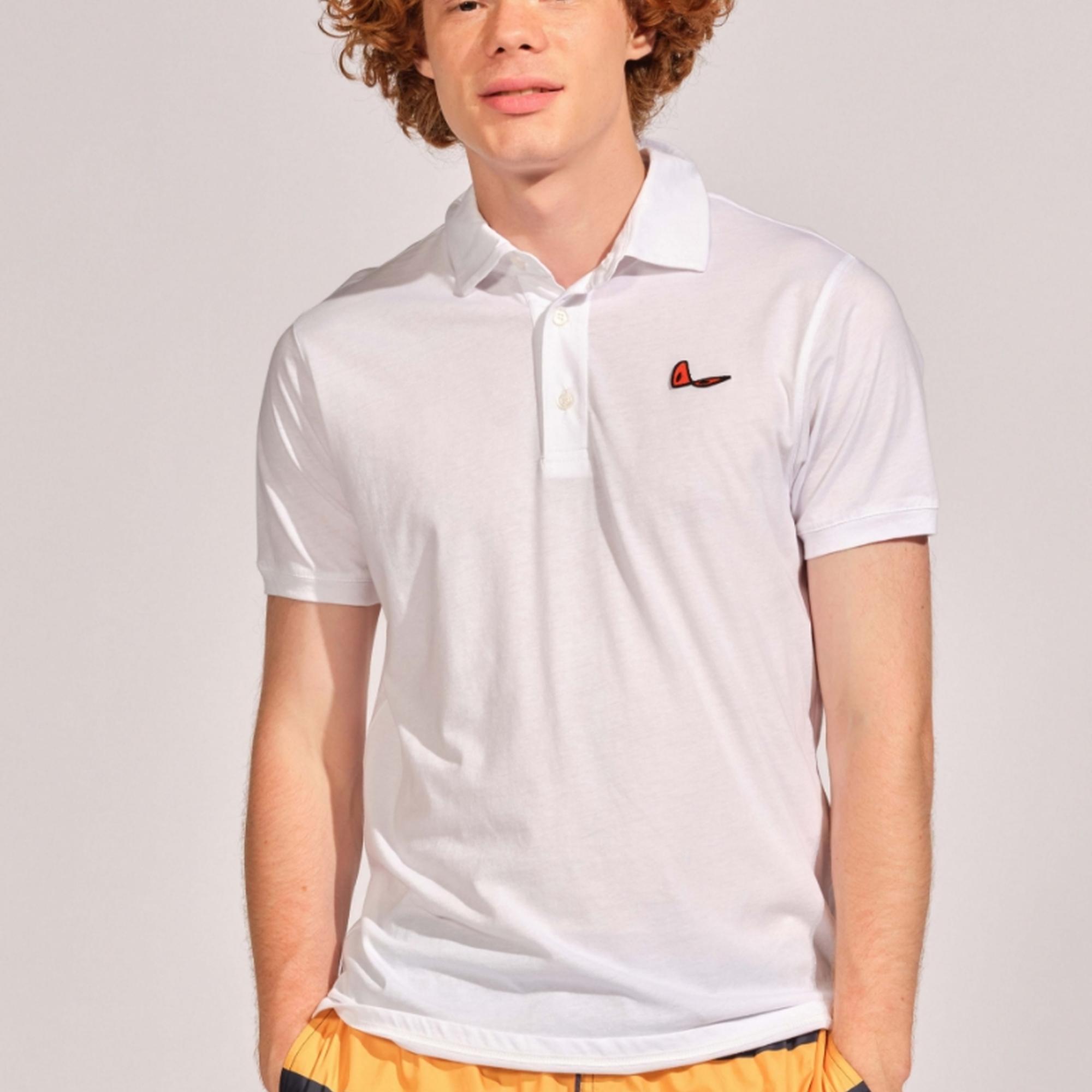 Kırık Beyaz Erkek Polo Tişört