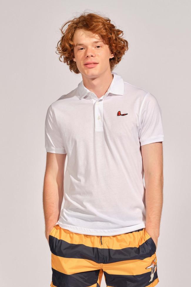  Kırık Beyaz Erkek Polo Tişört