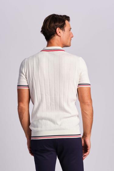  Ekru Erkek Polo Tişört