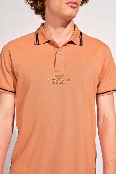  Kiremit Rengi Erkek Polo Tişört